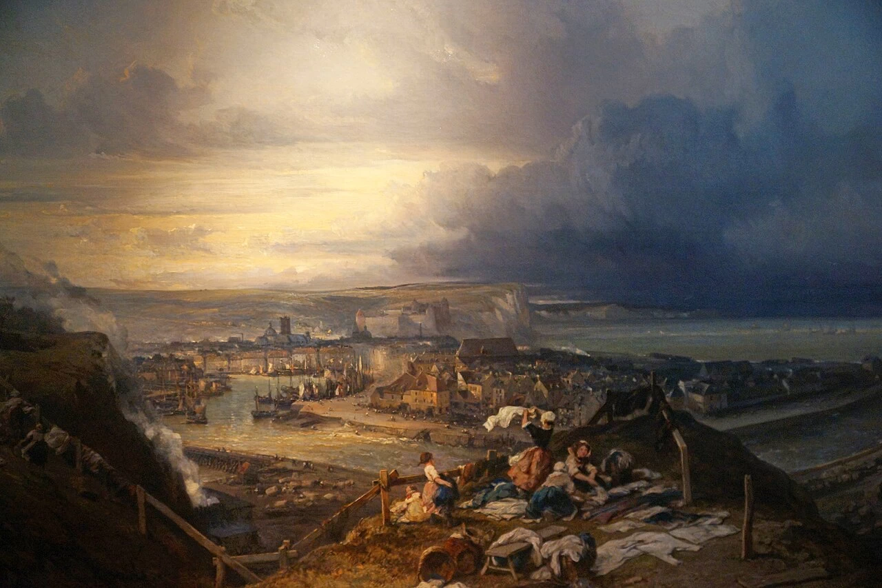 Veduta della città e del porto di Dieppe - Nancy, Museo delle Belle Arti